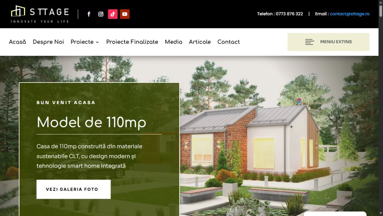 Sttage: Modelul de casă de 110 m²